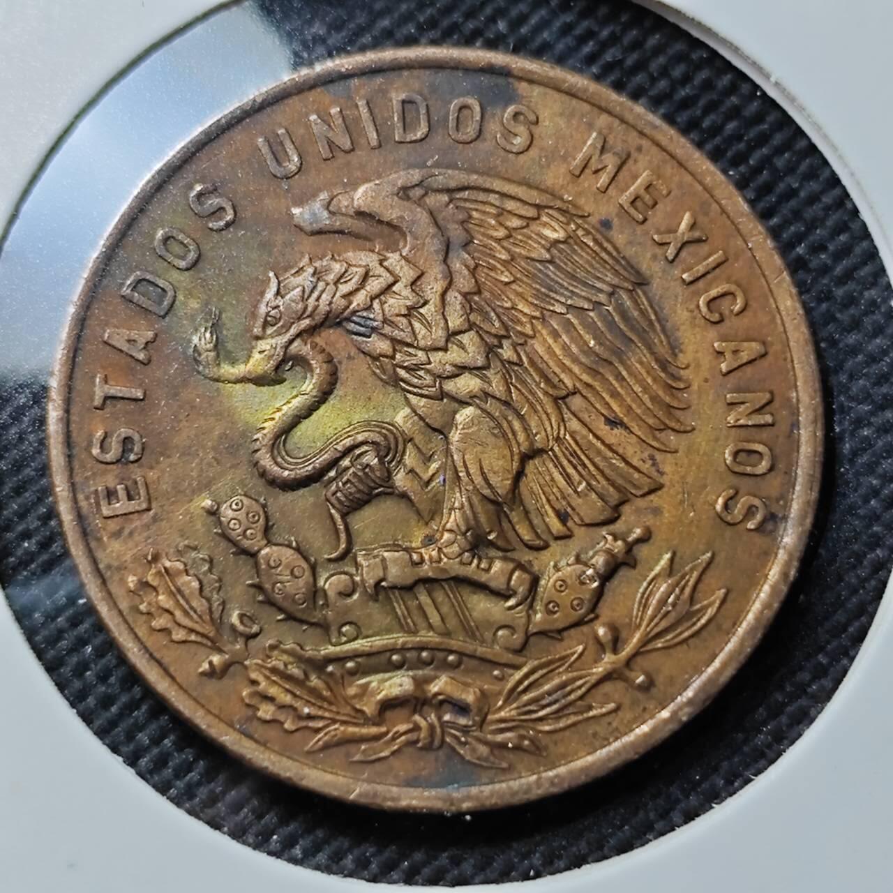 KK钱币收藏小铺   第403期 2月预留时间 周末发货  1967墨西哥20分铜币