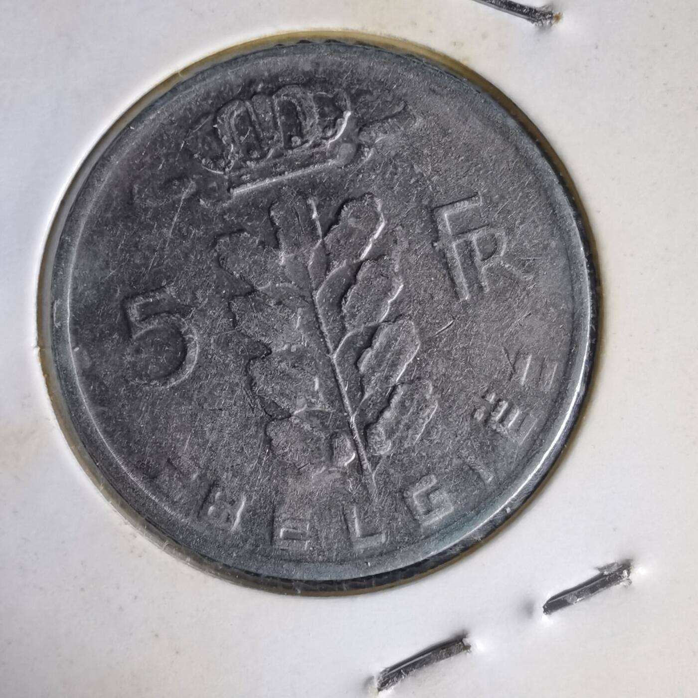 沼泽如烟--第1014场 比利时1967年5法郎