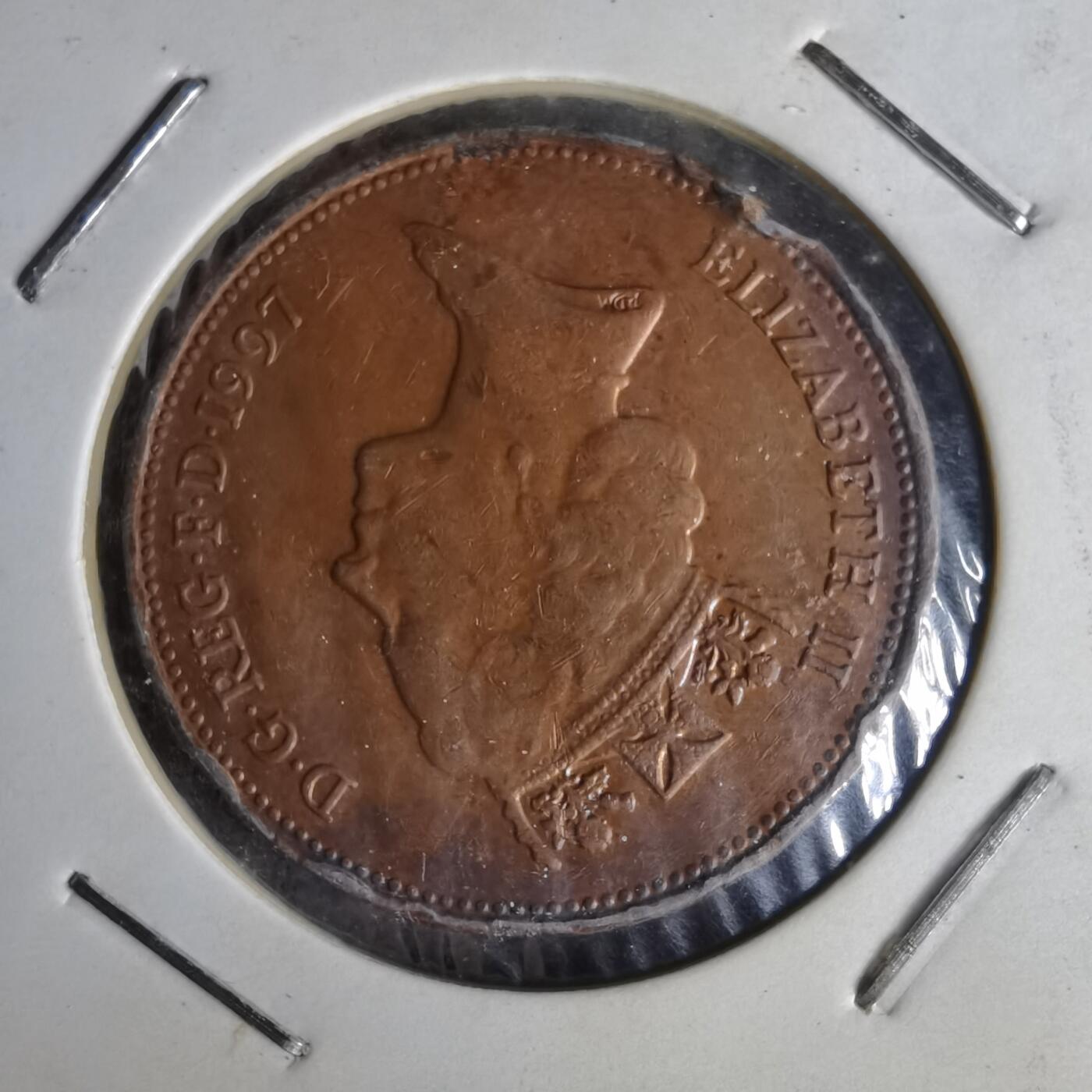 沼泽如烟--第1014场 英国1997年2便士