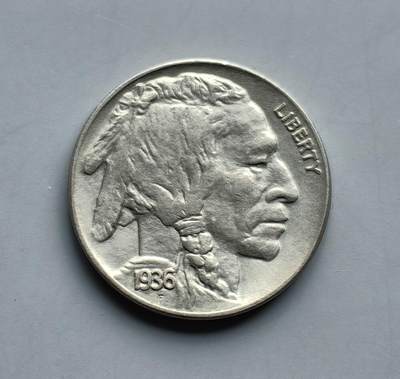 《崇甫堂》—外币小精品专场⑨ - 美国1936年印第安野牛5美分 KM#134