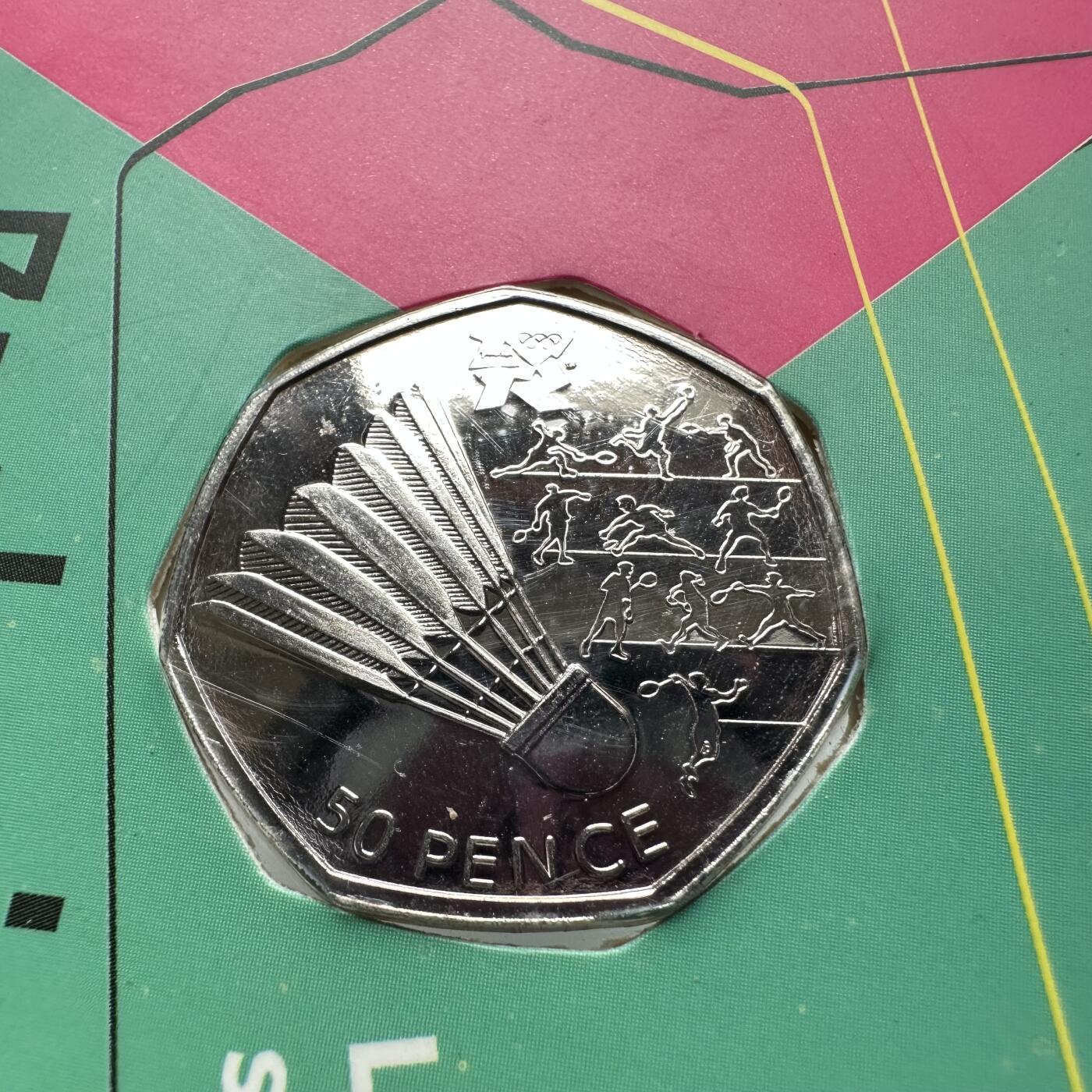 🌹外币初藏🌹🐯2026年第26场  各国纪念币专场 每周二四六晚8️⃣点 接代拍 英国2011年伦敦奥运会 羽毛球50便士纪念币