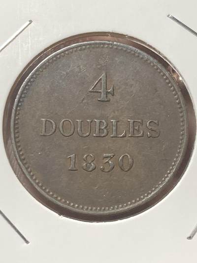 2026年第三十四场(总第二百零三场）外国精品纸夹币场(免佣金) - 英属根西岛🇬🇬1830年4道布(乔治四世逝世–威廉四世登基年，第一版4道布)