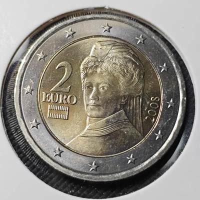 KK钱币收藏小铺   第403期 2月预留时间 周末发货 - 2008奥地利2欧元好品