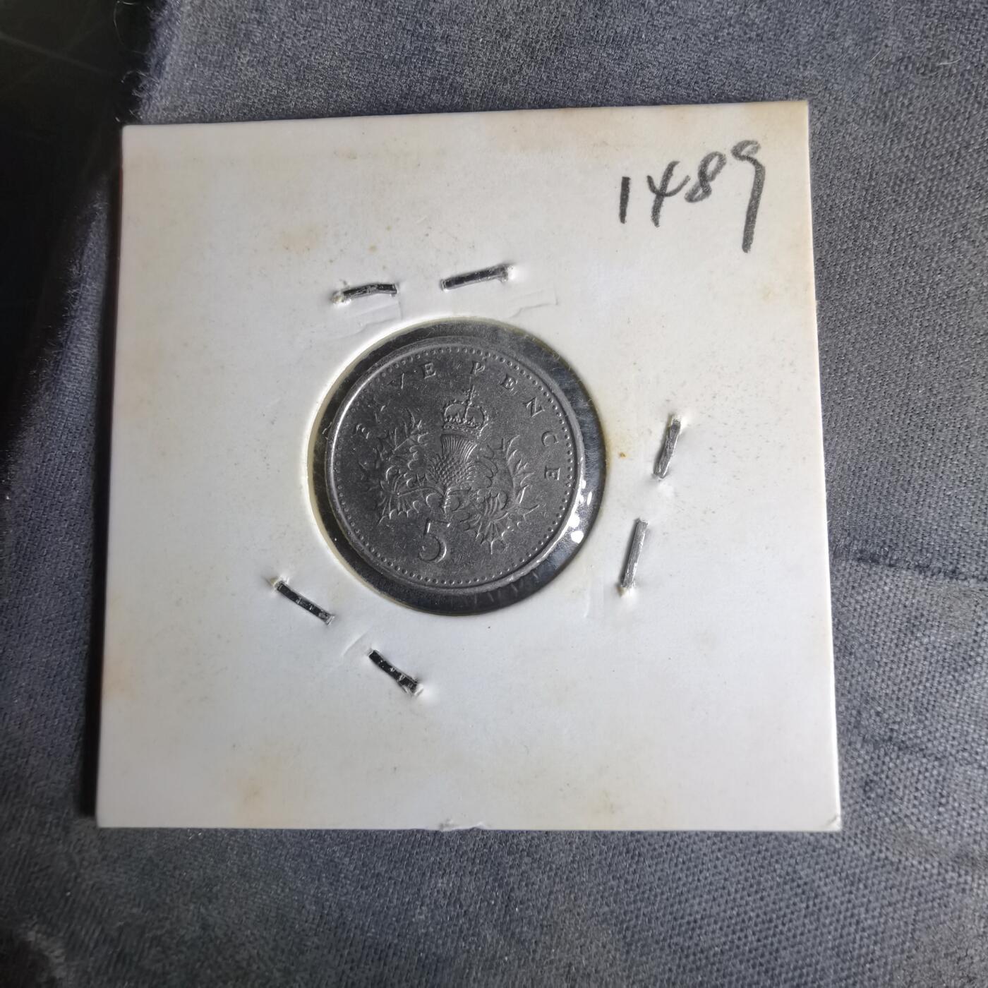 沼泽如烟--第1014场 英国1996年5便士