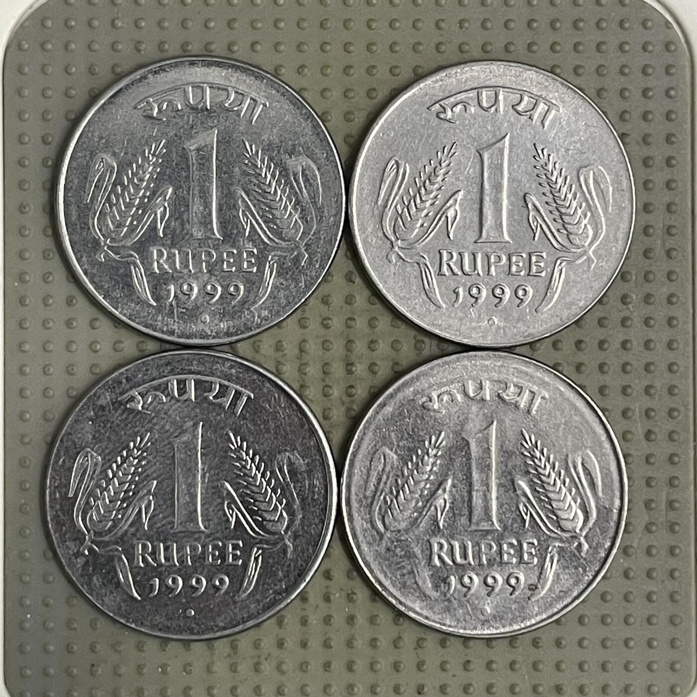 2026年第31场各国散币拍卖（总第181场） 印度1999年1卢比4枚