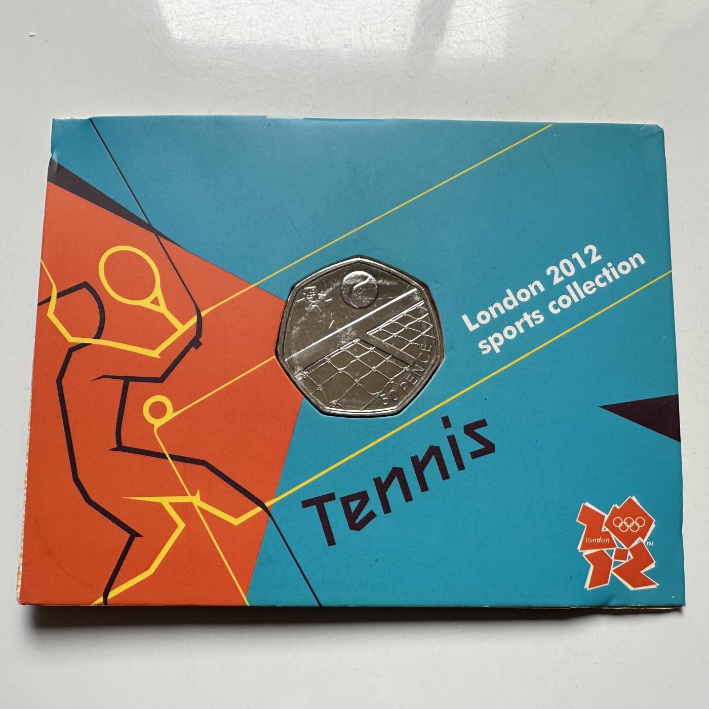 🌹外币初藏🌹🐯2026年第26场  各国纪念币专场 每周二四六晚8️⃣点 接代拍 英国2011年伦敦奥运会 网球50便士纪念币