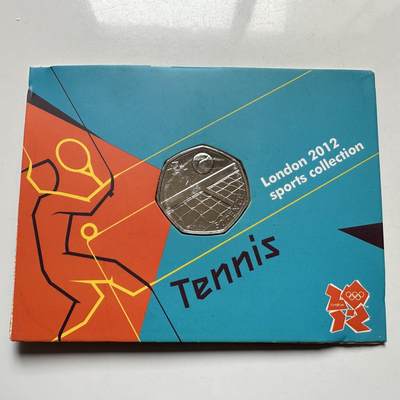 🌹外币初藏🌹🐯2026年第26场  各国纪念币专场 每周二四六晚8️⃣点 接代拍 - 英国2011年伦敦奥运会 网球50便士纪念币