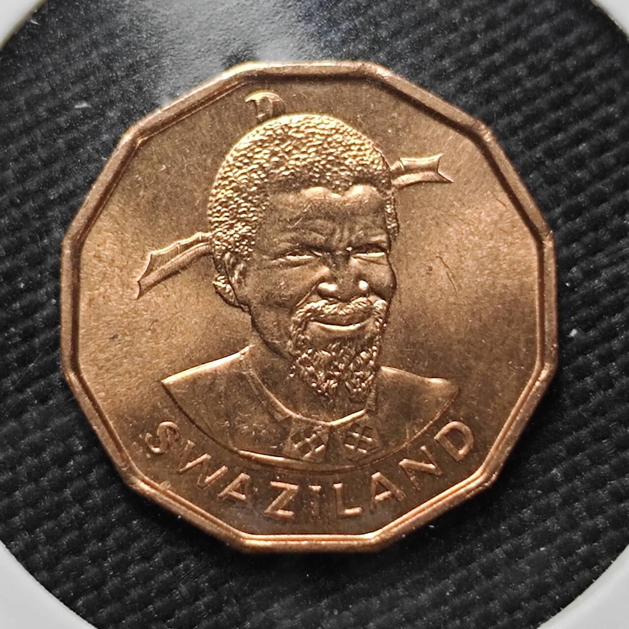 KK钱币收藏小铺   第403期 2月预留时间 周末发货  斯威士兰1分铜币 好品