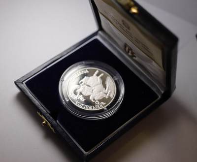 观钱近现代机制币拍卖No.003  意大利 1995 年 “墨西拿会议 40 周年” 10000 里拉纪念银币