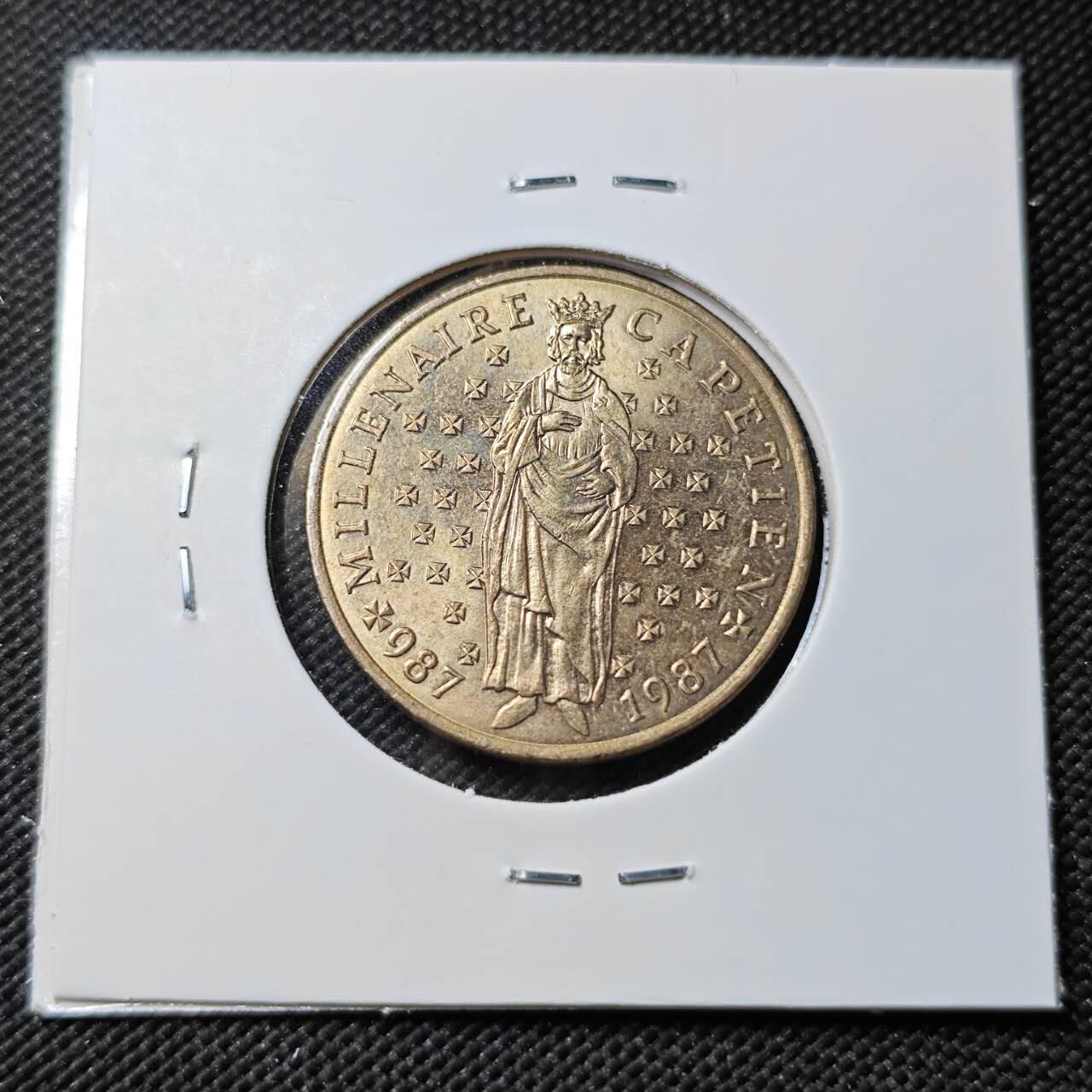 KK钱币收藏小铺   第403期 2月预留时间 周末发货  法国10法郎纪念币 好品