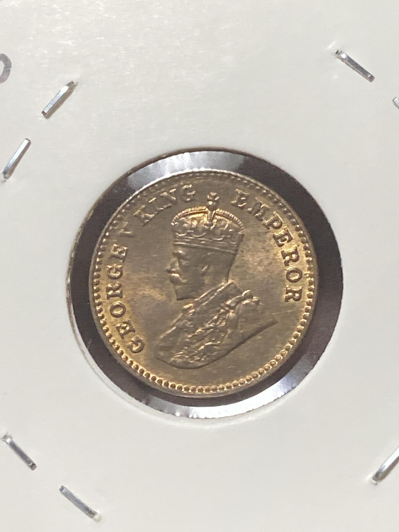 2026年第三十四场(总第二百零三场）外国精品纸夹币场(免佣金) 原光好品–英属印度1920年1/12安娜(乔治五世时期，c版加尔各答造)