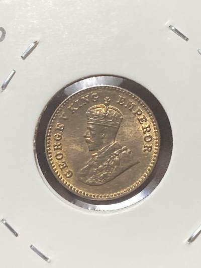 2026年第三十四场(总第二百零三场）外国精品纸夹币场(免佣金) - 原光好品–英属印度1920年1/12安娜(乔治五世时期，c版加尔各答造)