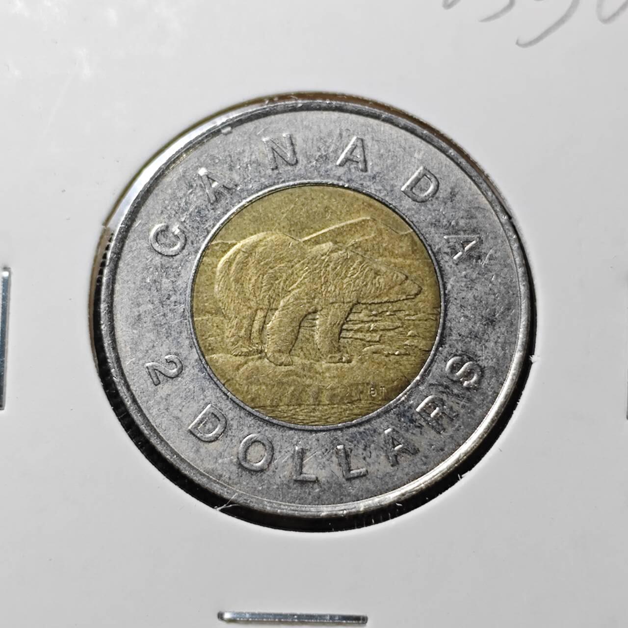 KK钱币收藏小铺   第403期 2月预留时间 周末发货  加拿大2元