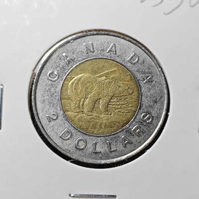 KK钱币收藏小铺   第403期 2月预留时间 周末发货 -  加拿大2元