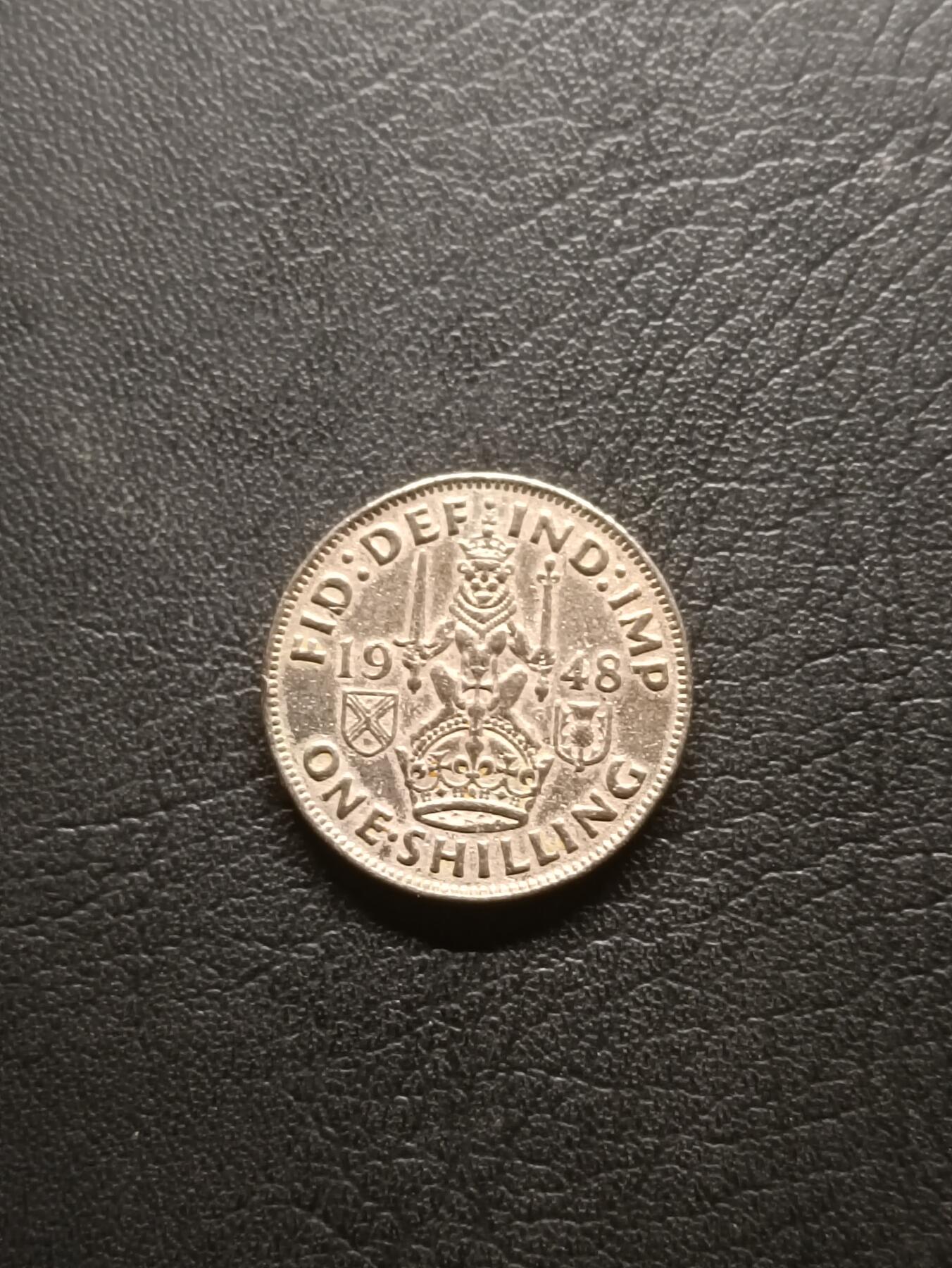 荟藏特别场次第六期——“社长的钢镚堆” 英国1948年1先令 苏格兰版本 乔治六世国王