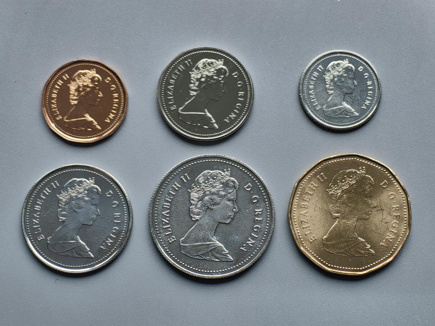 《崇甫堂》—外币小精品专场⑨ 加拿大1987年全套六枚组 KM#75.3