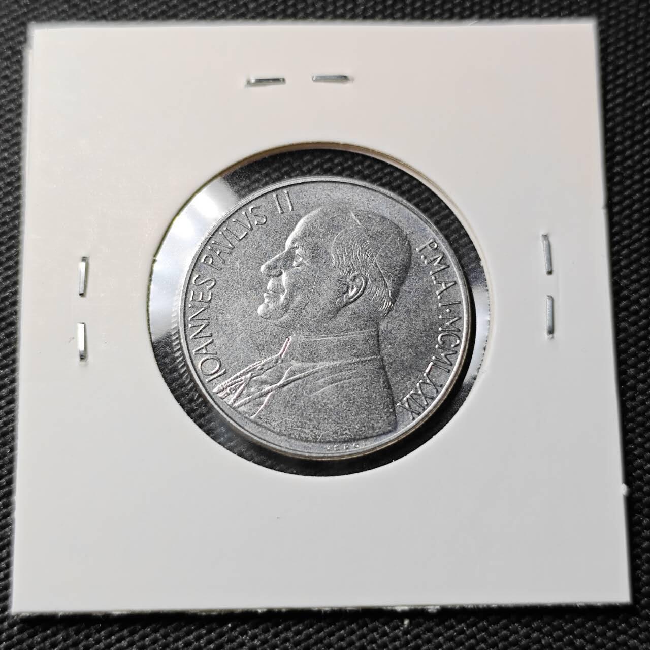 KK钱币收藏小铺   第402期 2月预留时间 周末发货  梵蒂冈50里拉