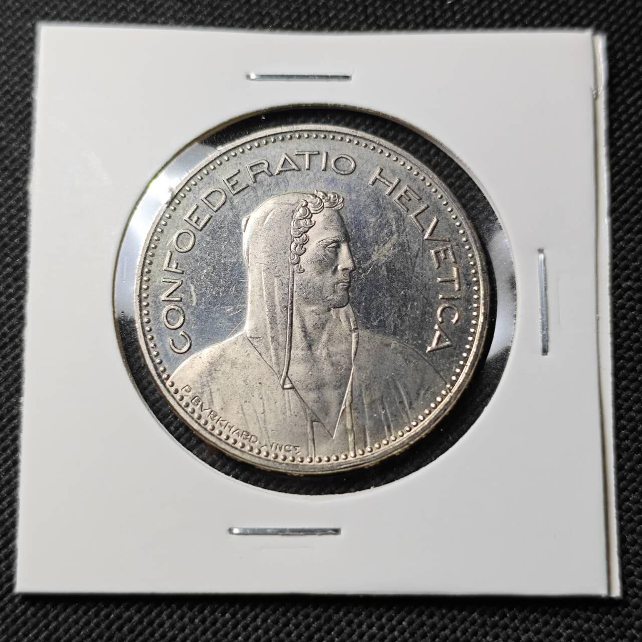 KK钱币收藏小铺   第403期 2月预留时间 周末发货  1996瑞士5法郎