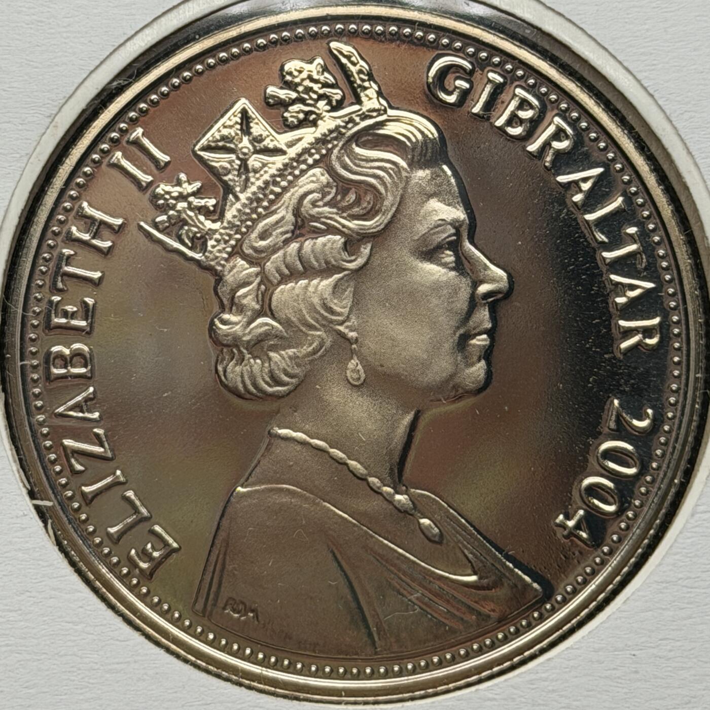 ＜星葵🌻钱币社＞硬币场·第71期·3月10日发货 〈邮币封〉直布罗陀2004年诺曼底登陆1克朗彩色精制纪念币