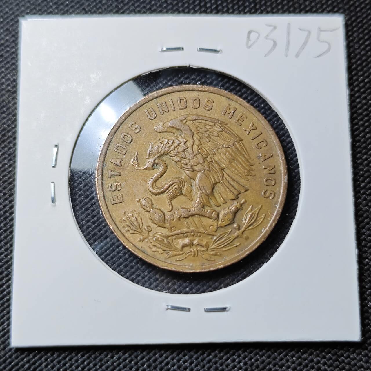 KK钱币收藏小铺   第403期 2月预留时间 周末发货  1967墨西哥20分铜币