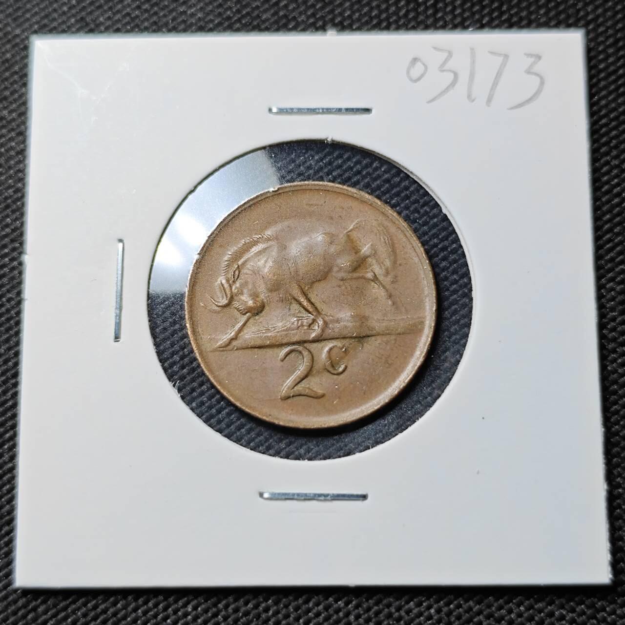 KK钱币收藏小铺   第403期 2月预留时间 周末发货  1976南非2分铜币