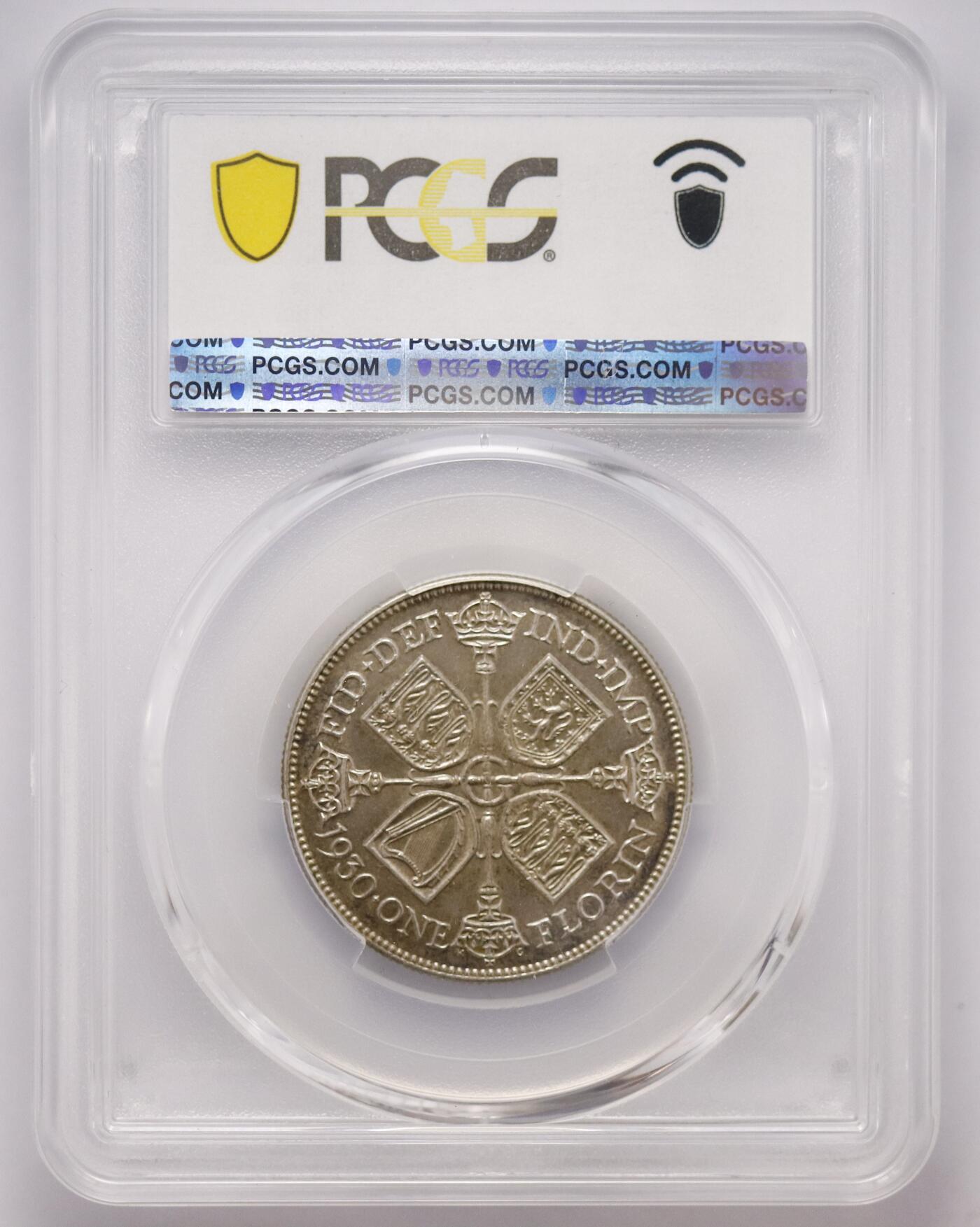 观钱近现代机制币拍卖No.003  英国 1930 年乔治五世弗洛林（Florin）银币 PCGS MS62