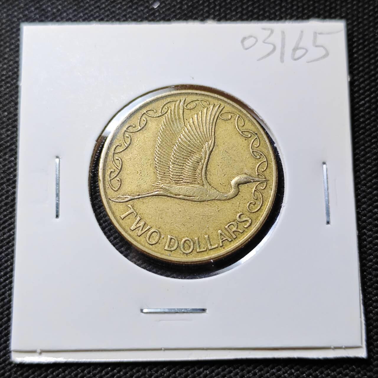 KK钱币收藏小铺   第403期 2月预留时间 周末发货  新西兰2元