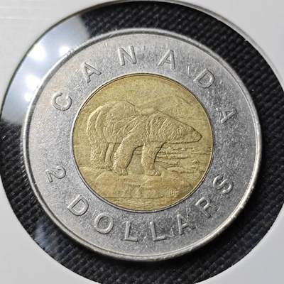 KK钱币收藏小铺   第403期 2月预留时间 周末发货 - 1996加拿大2元 