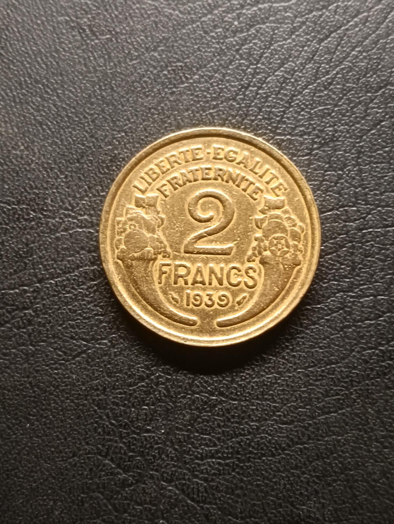 荟藏特别场次第六期——“社长的钢镚堆” 法国1939年2法郎 战前铝青铜制