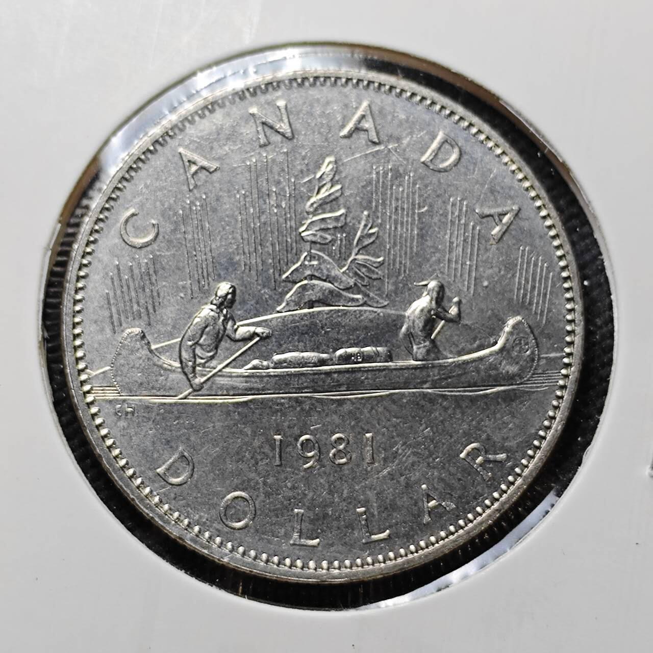 KK钱币收藏小铺   第403期 2月预留时间 周末发货  1981加拿大1元