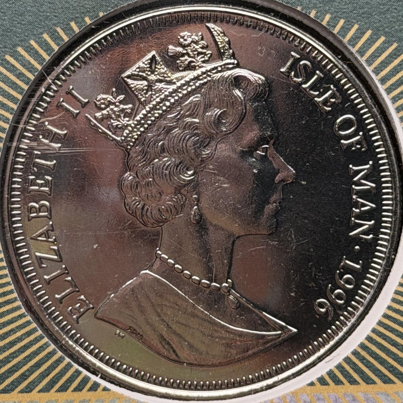 ＜星葵🌻钱币社＞硬币场·第71期·3月10日发货 〈邮币封·签名版〉马恩岛1996年花仙子·兰花1克朗纪念币