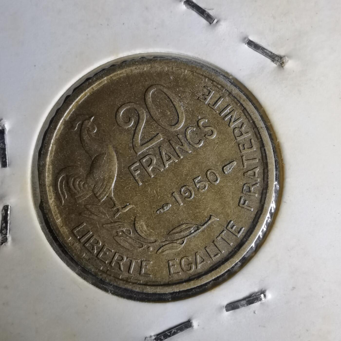 沼泽如烟--第1014场 法国1950年20法郎