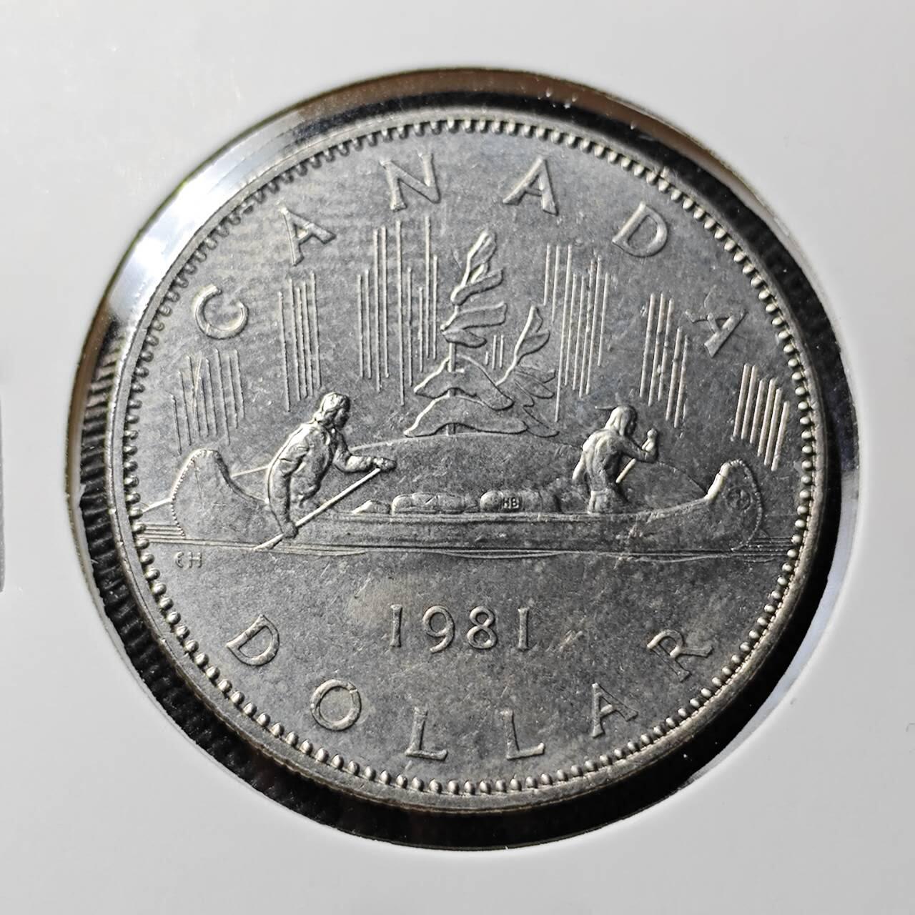 KK钱币收藏小铺   第403期 2月预留时间 周末发货 1981加拿大1元