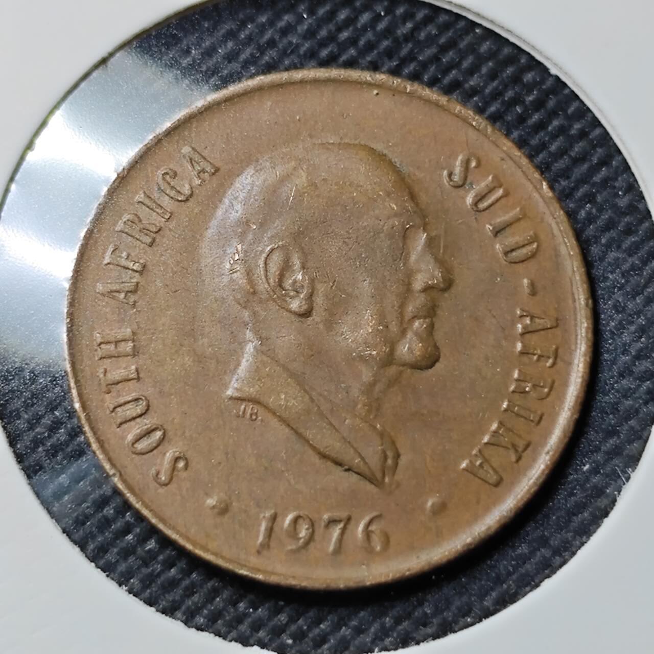 KK钱币收藏小铺   第403期 2月预留时间 周末发货  1976南非2分铜币