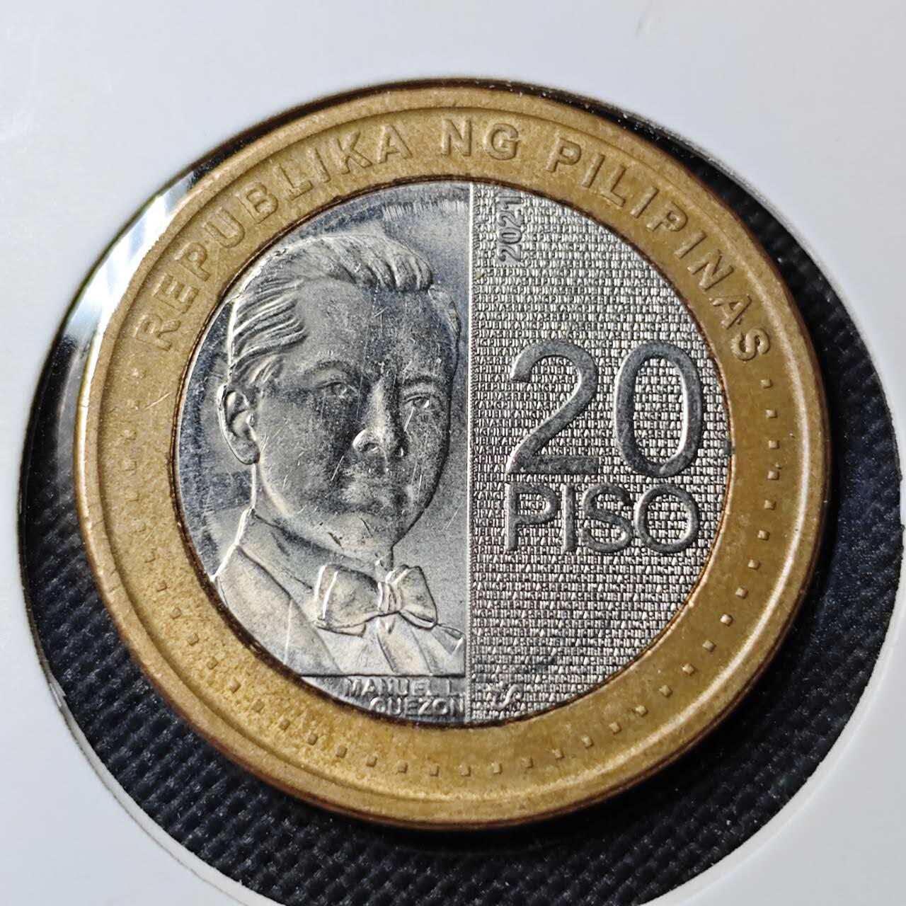 KK钱币收藏小铺   第403期 2月预留时间 周末发货  菲律宾20比索双色币