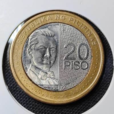 KK钱币收藏小铺   第403期 2月预留时间 周末发货 -  菲律宾20比索双色币