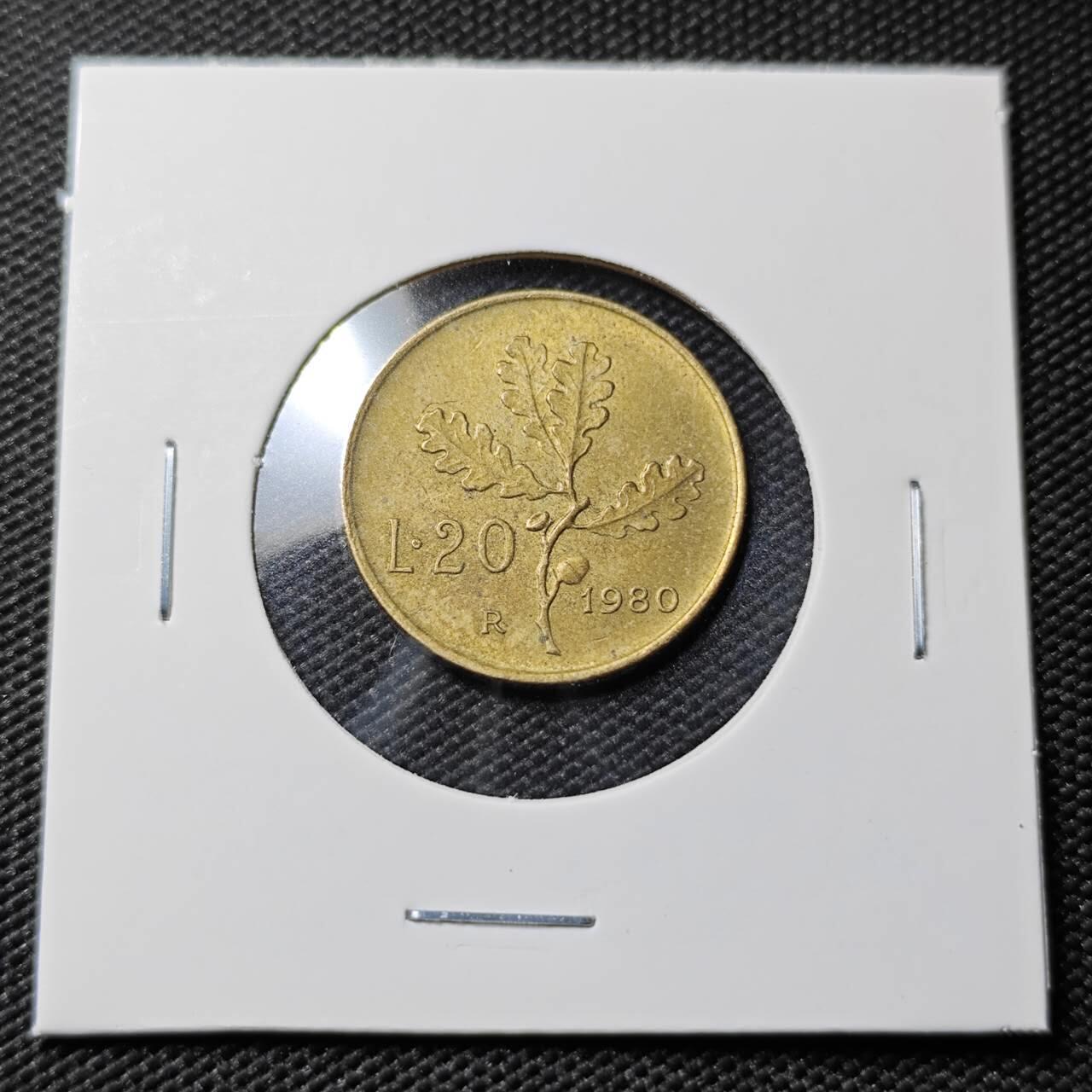 KK钱币收藏小铺   第402期 2月预留时间 周末发货  意大利20里拉铜币