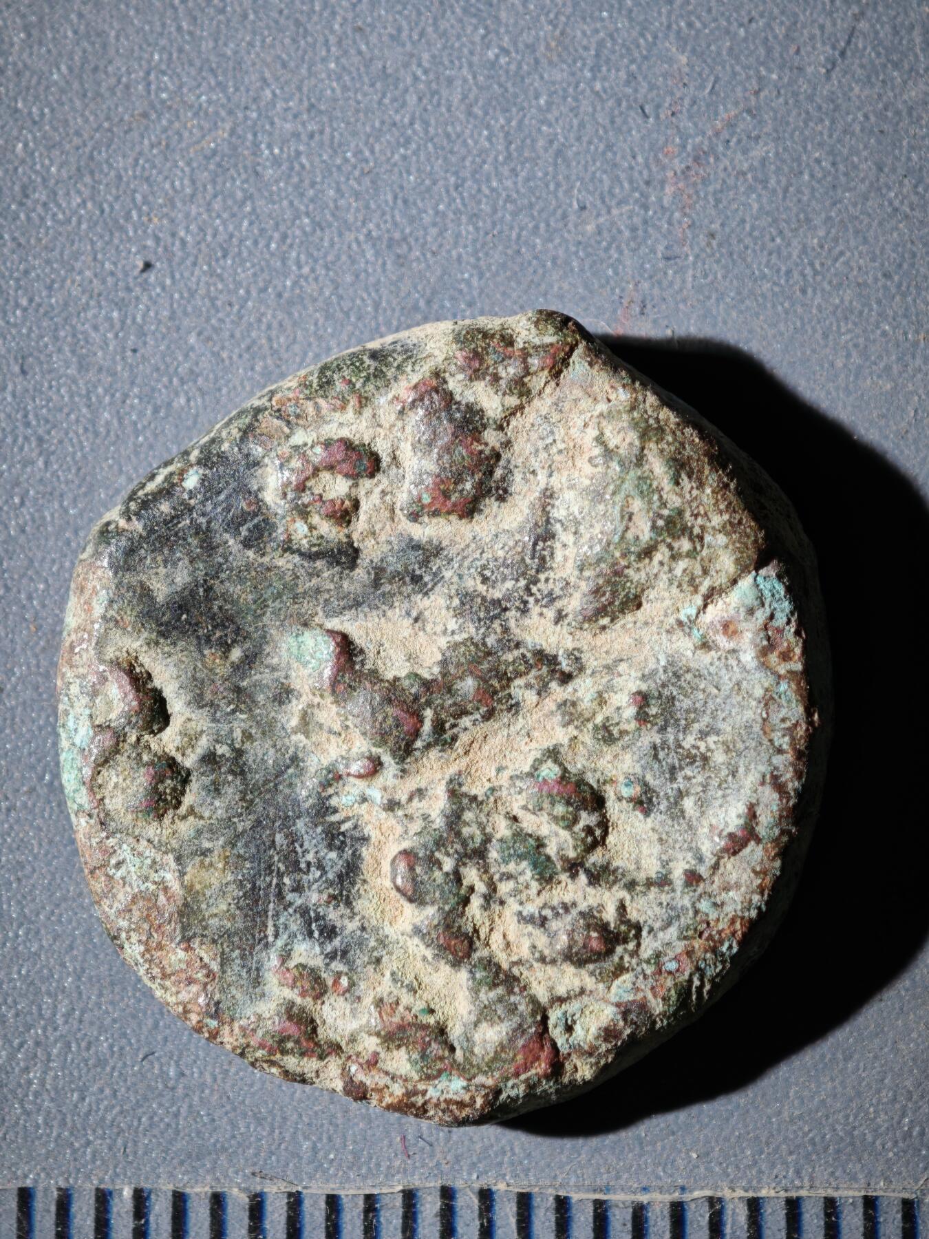 119期新疆红钱粟特钱币丝路钱币专场 C丘就缺王朝铜币