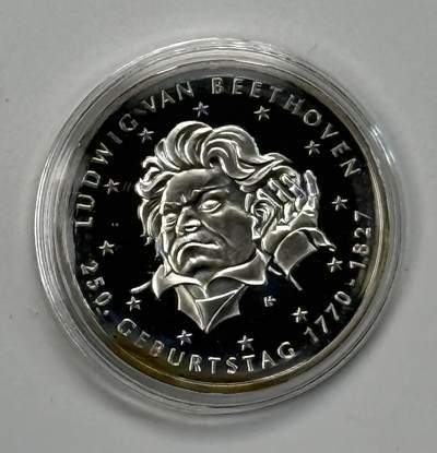 S&S Numismatic世界钱币-拍卖 第121期  - 德国2020年 路德维希·凡·贝多芬诞辰250周年 20欧元精制纪念银币 官方卡币 18克925银