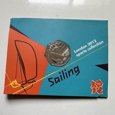 🌹外币初藏🌹🐯2026年第26场  各国纪念币专场 每周二四六晚8️⃣点 接代拍 - 英国2011年伦敦奥运会帆船50便士纪念币