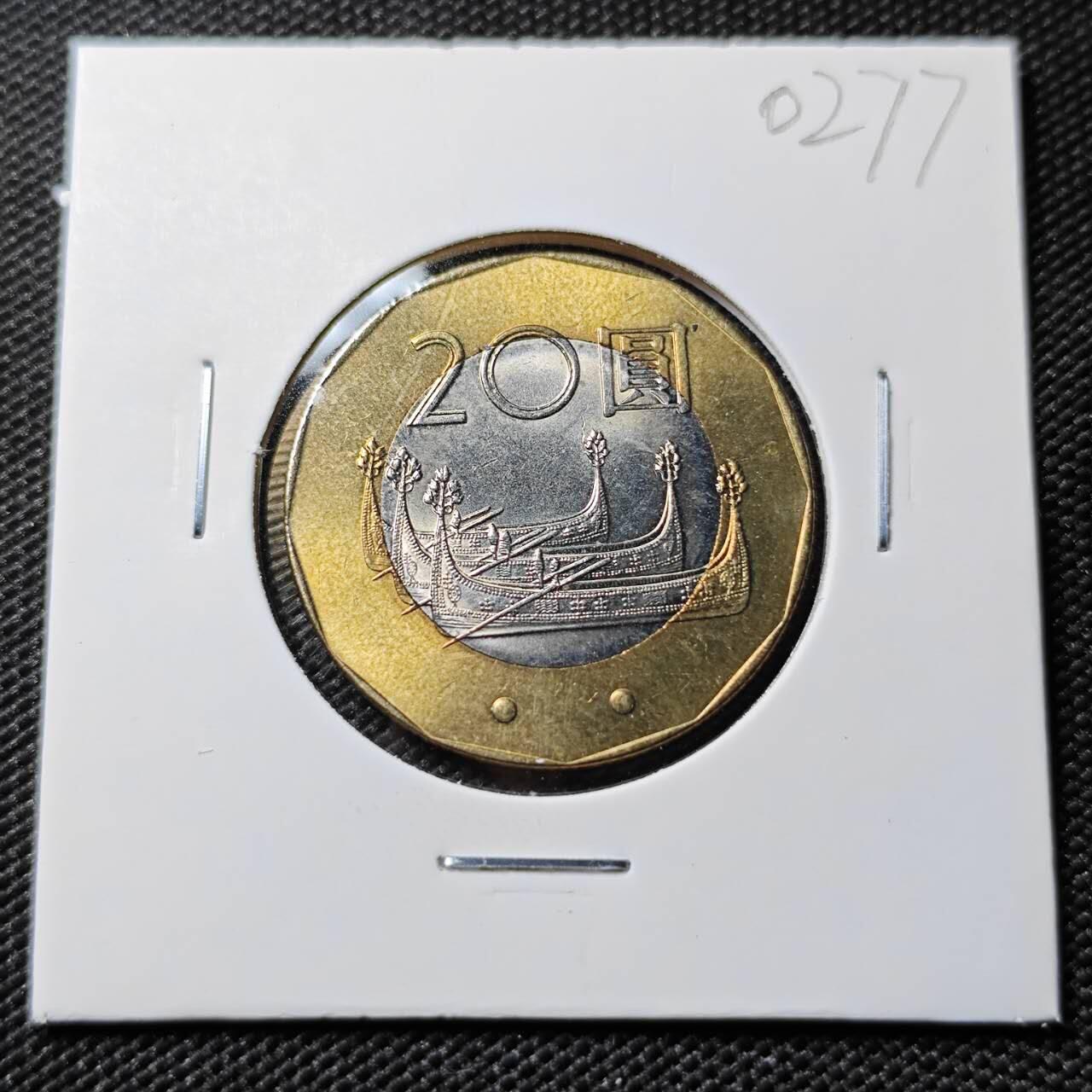 KK钱币收藏小铺   第402期 2月预留时间 周末发货  中国台湾省20元纪念币