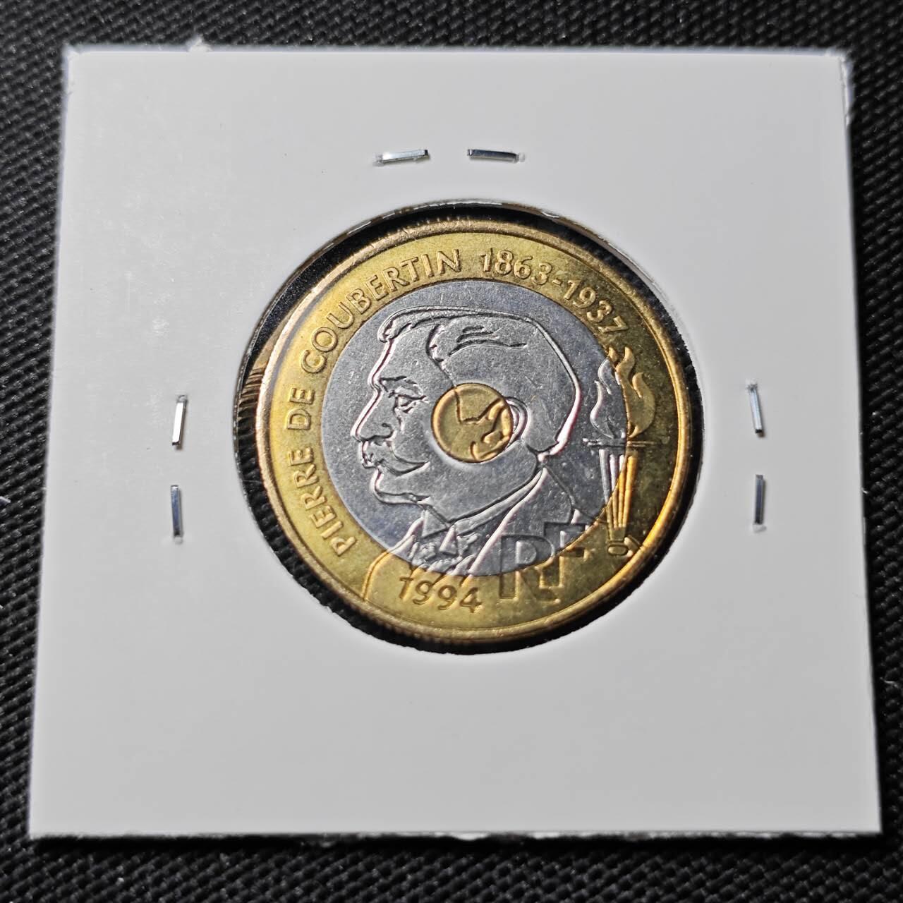 KK钱币收藏小铺   第402期 2月预留时间 周末发货  法国20法郎纪念币 好品