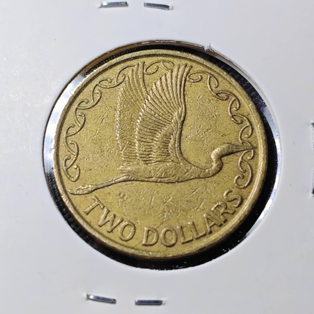 KK钱币收藏小铺   第403期 2月预留时间 周末发货 1991新西兰2元