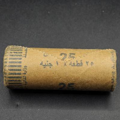 【淘币小摊】实时拍第八百七十七拍   散币场    每周一统一发货 - 埃及1镑一卷25枚