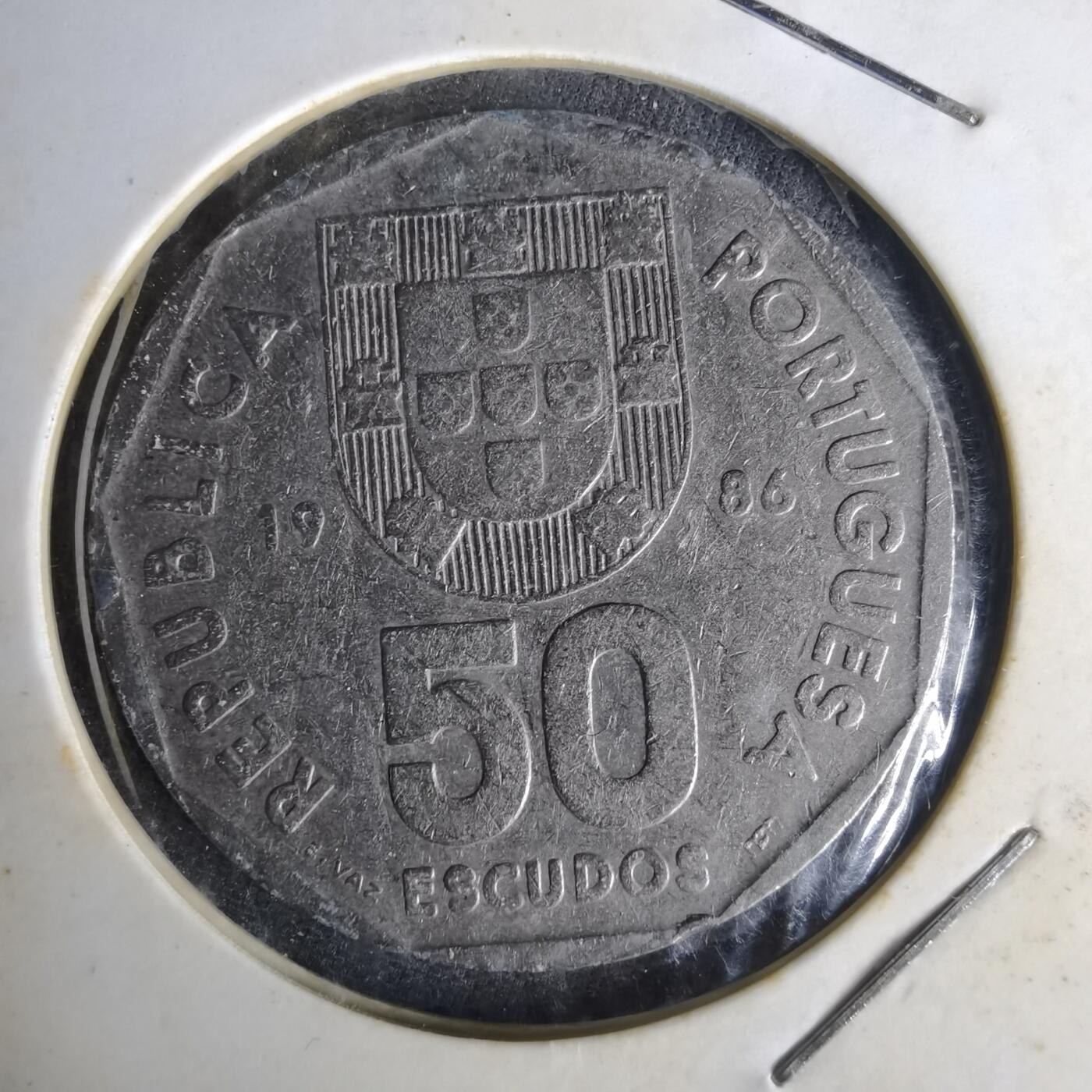 沼泽如烟--第1014场 葡萄牙1986年50埃斯库多