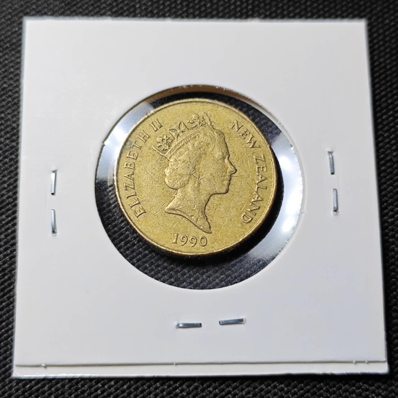 KK钱币收藏小铺   第402期 2月预留时间 周末发货  新西兰1元