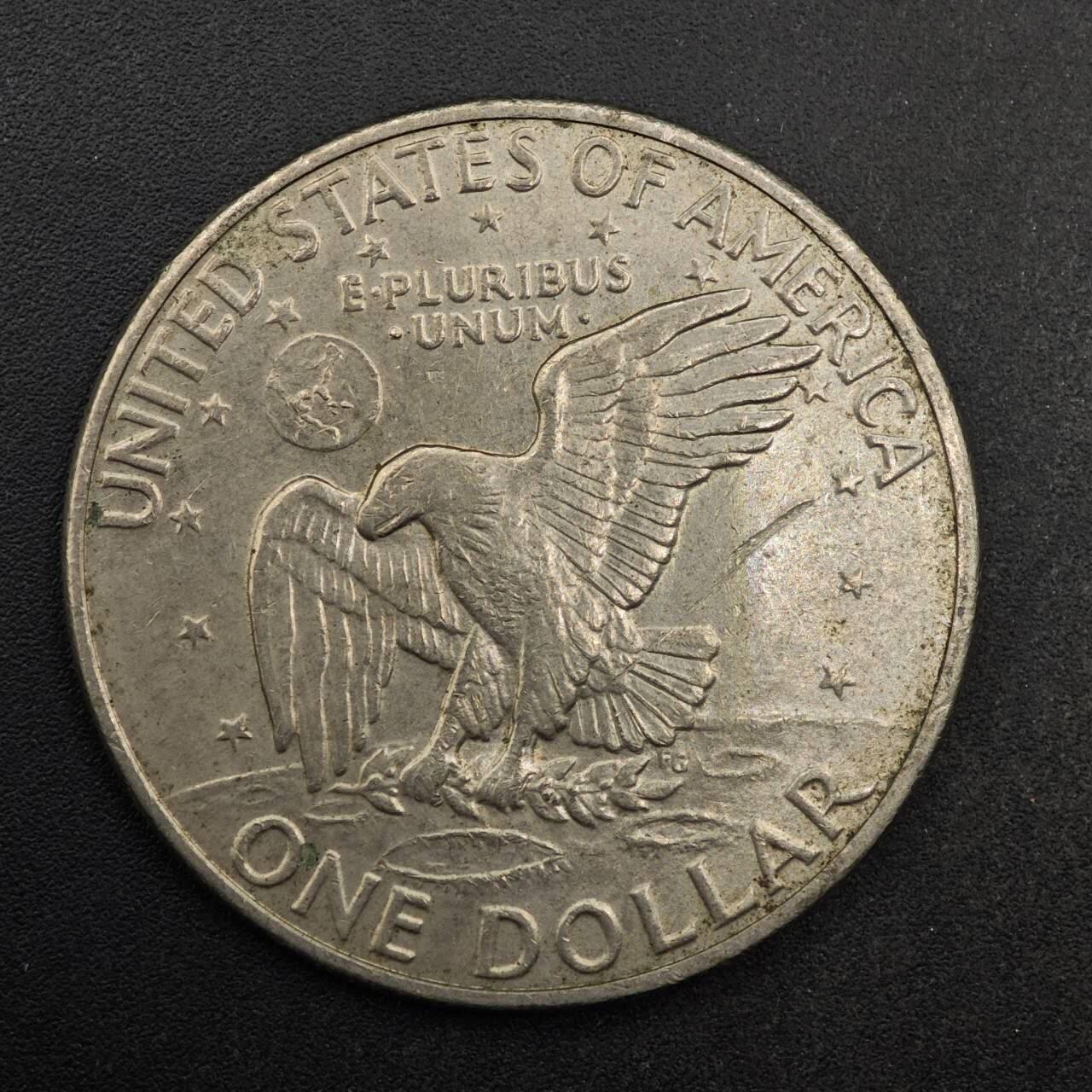 【淘币小摊】实时拍第八百七十七拍   散币场    每周一统一发货 美国1972年月球鹰美元