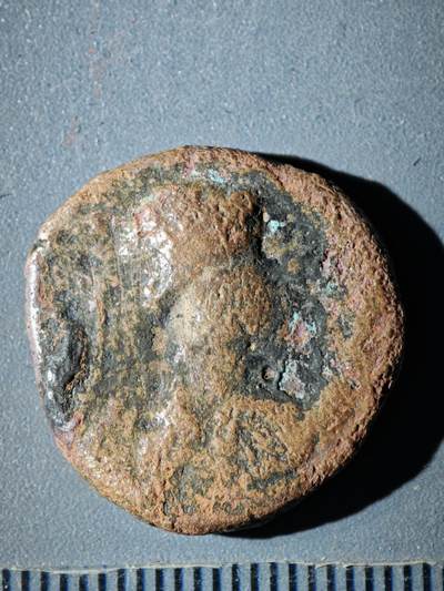 119期新疆红钱粟特钱币丝路钱币专场 - F索特美加斯王朝铜币