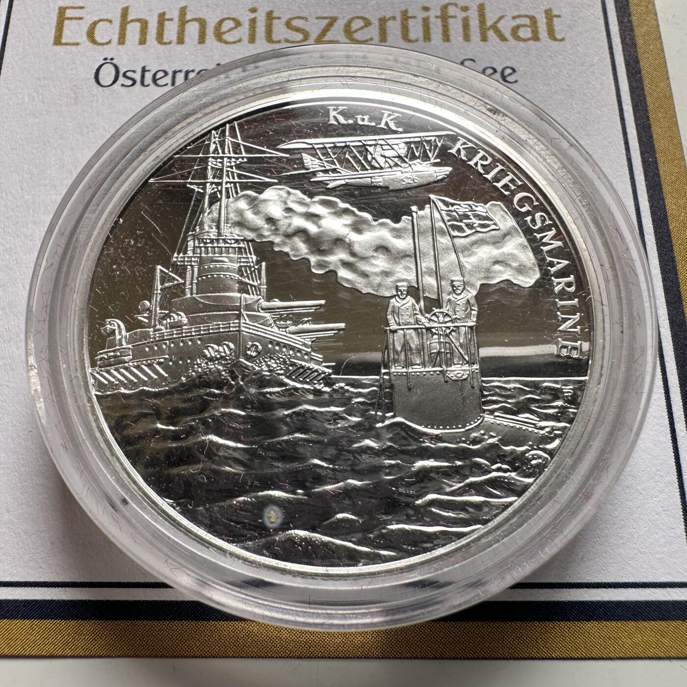 🌹外币初藏🌹🐯2026年第26场  各国纪念币专场 每周二四六晚8️⃣点 接代拍 奥地利2006年海上奥地利SMS维里布斯乌尼蒂斯20欧元银币，90%银34mm，18g，精制币