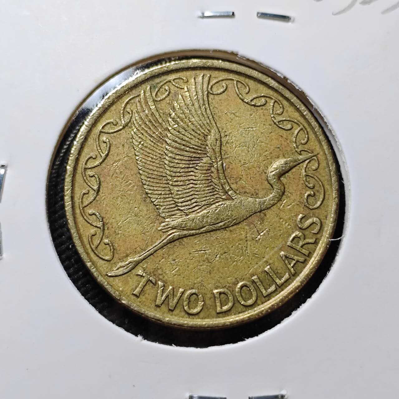 KK钱币收藏小铺   第403期 2月预留时间 周末发货  新西兰2元